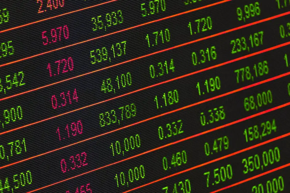 A person holding a stack of stocks while looking at the stock market chart displayed on many computer screens