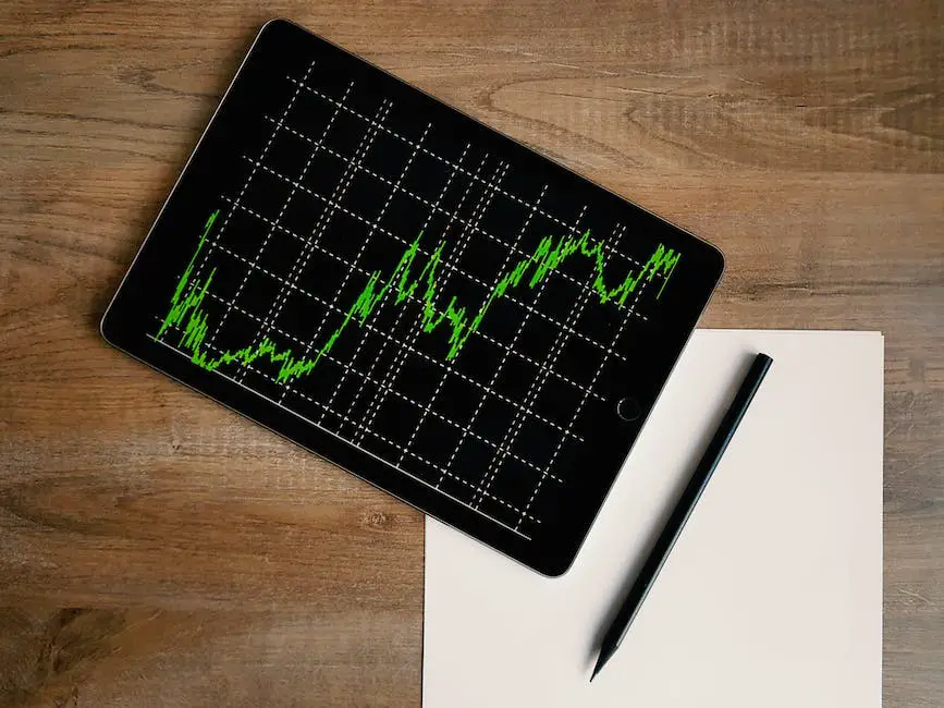 Illustration of a stock chart with upward trending line indicating the stock price is increasing over time