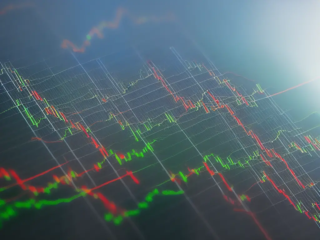 An image of a stock market graph with prices trending upwards, indicating a positive sentiment in the market