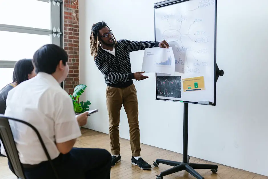 An image of a group of young adults discussing investments around a table.